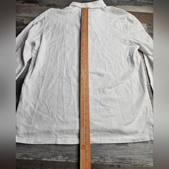 Polo Ralph Lauren White Long Sleeve Men's Large Custom Slim Fit - Picture 5 of 9